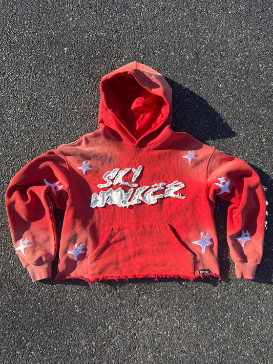 Cherry Red Star Shiner Hoodie